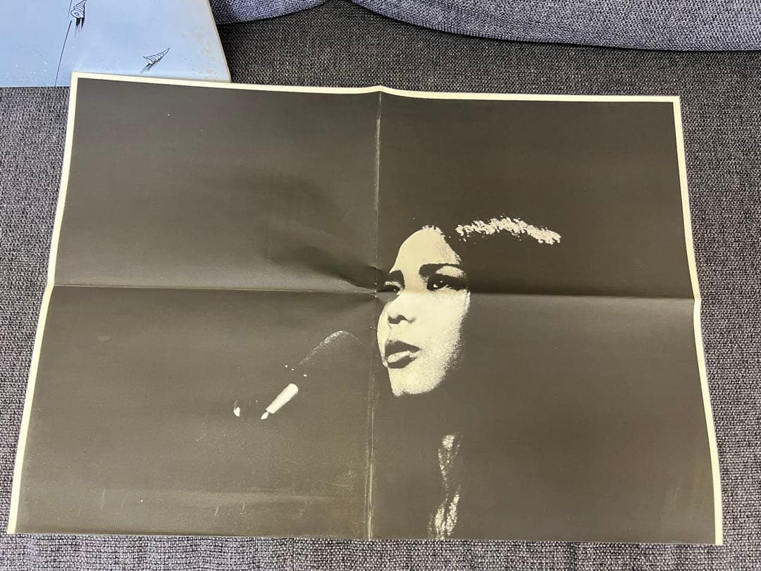 山崎ハコ ライブII 歌在りて 2LP帯付ポスタC35A0072-3 1979年