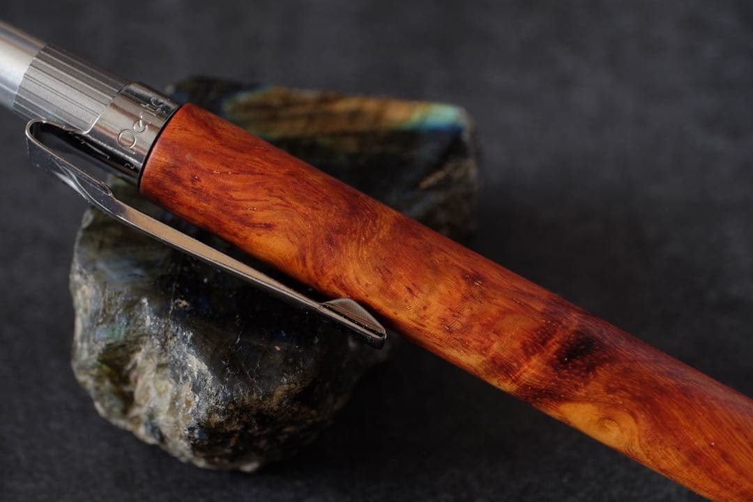 PG5木軸カスタム0211　高村杢工房 製図用シャープペンシル 花梨瘤