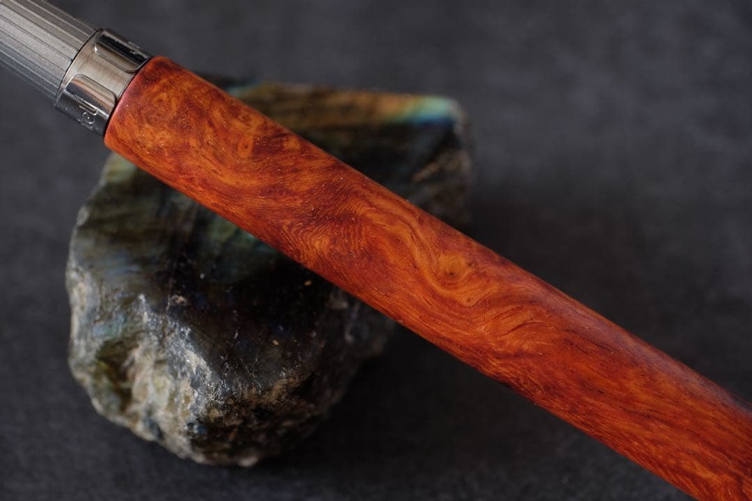 PG5木軸カスタム0211　高村杢工房 製図用シャープペンシル 花梨瘤
