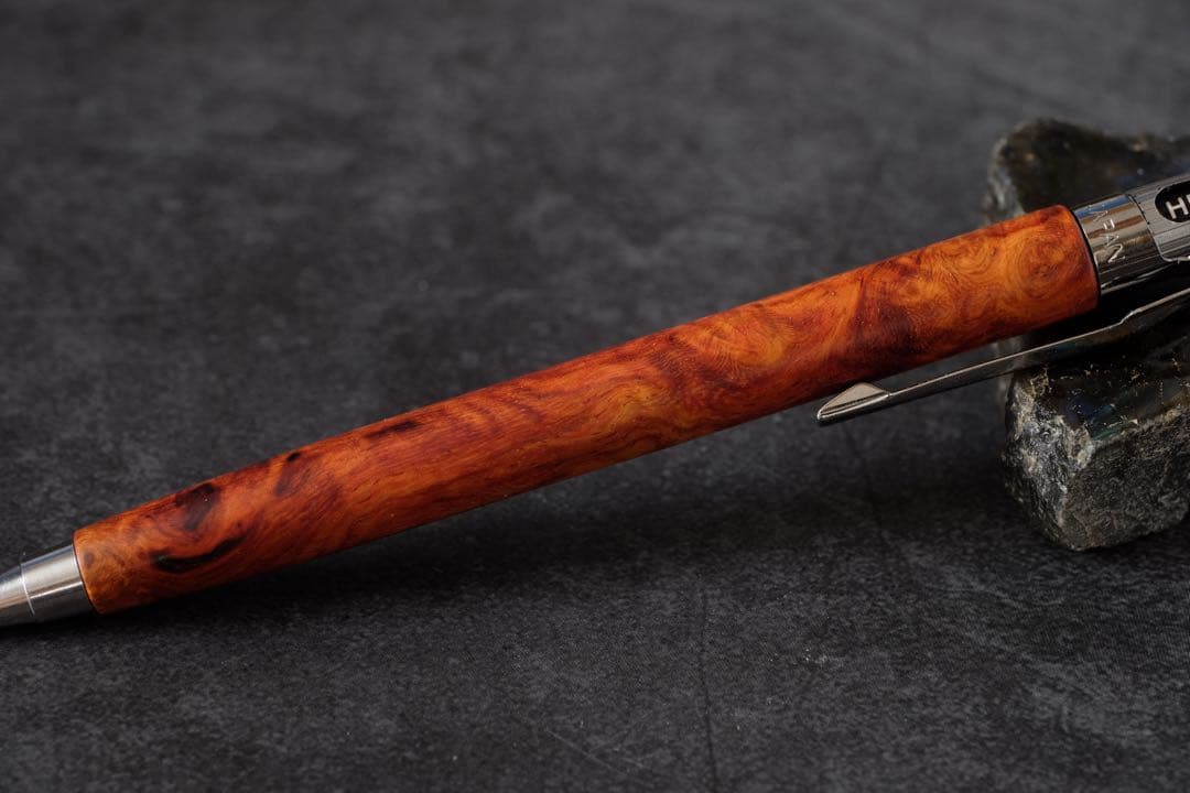 PG5木軸カスタム0211　高村杢工房 製図用シャープペンシル 花梨瘤