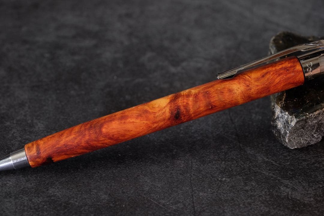 PG5木軸カスタム0211　高村杢工房 製図用シャープペンシル 花梨瘤