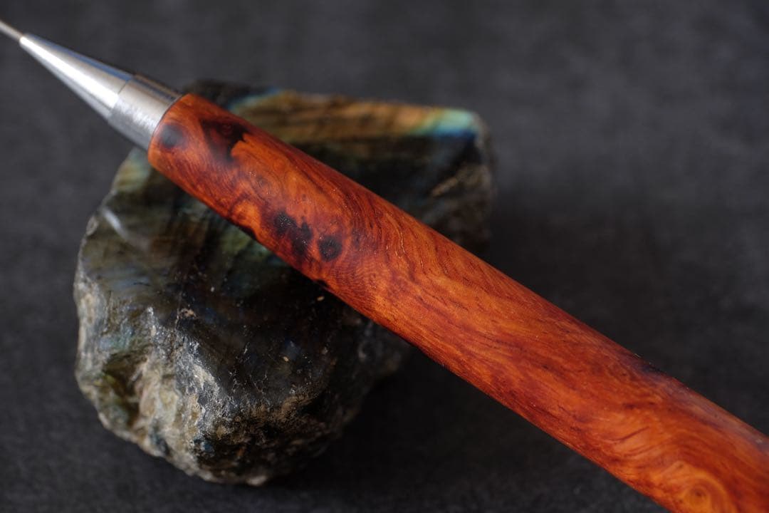 PG5木軸カスタム0211　高村杢工房 製図用シャープペンシル 花梨瘤