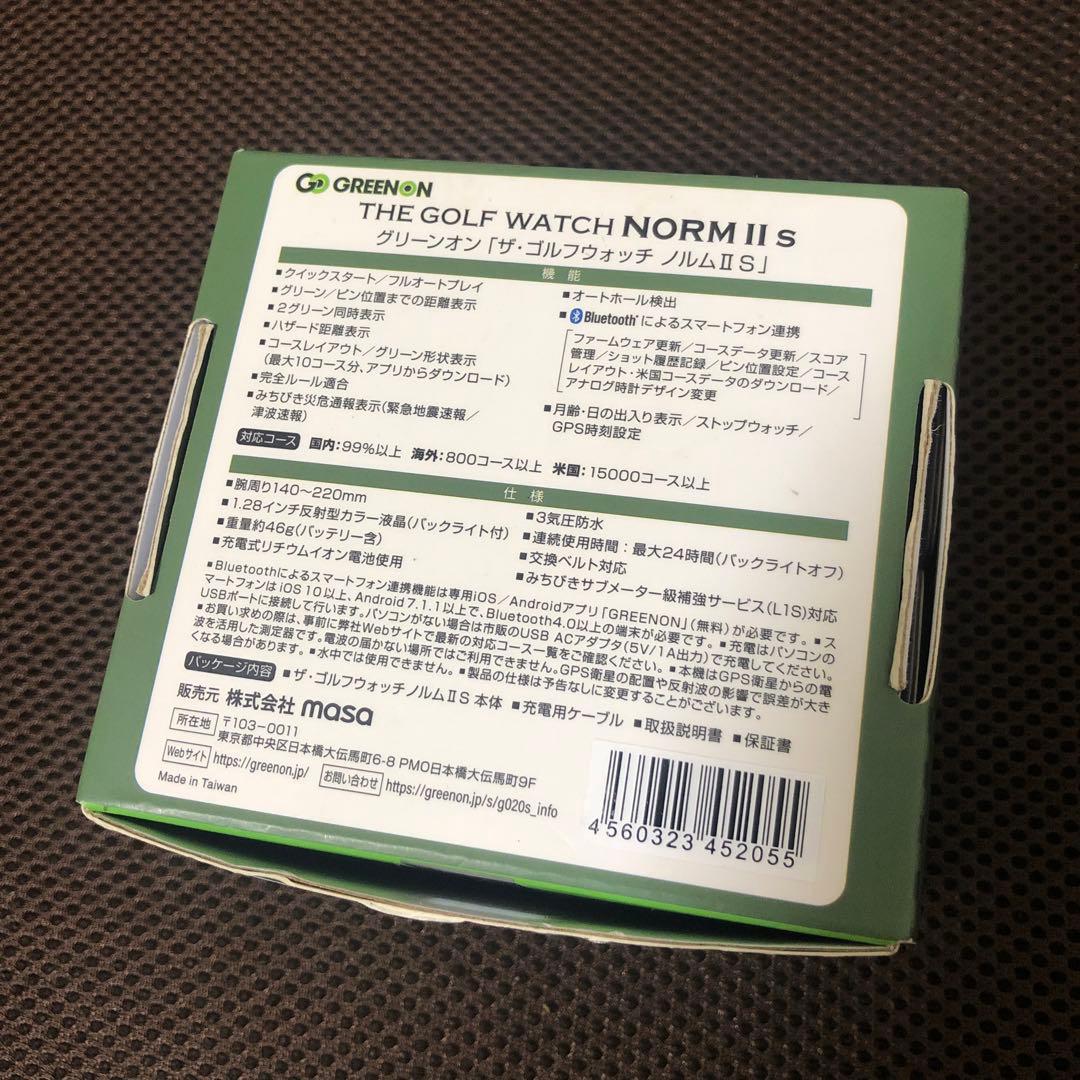 GREENONグリーンオン　ゴルフウォッチ　ノルム2S NORM II s