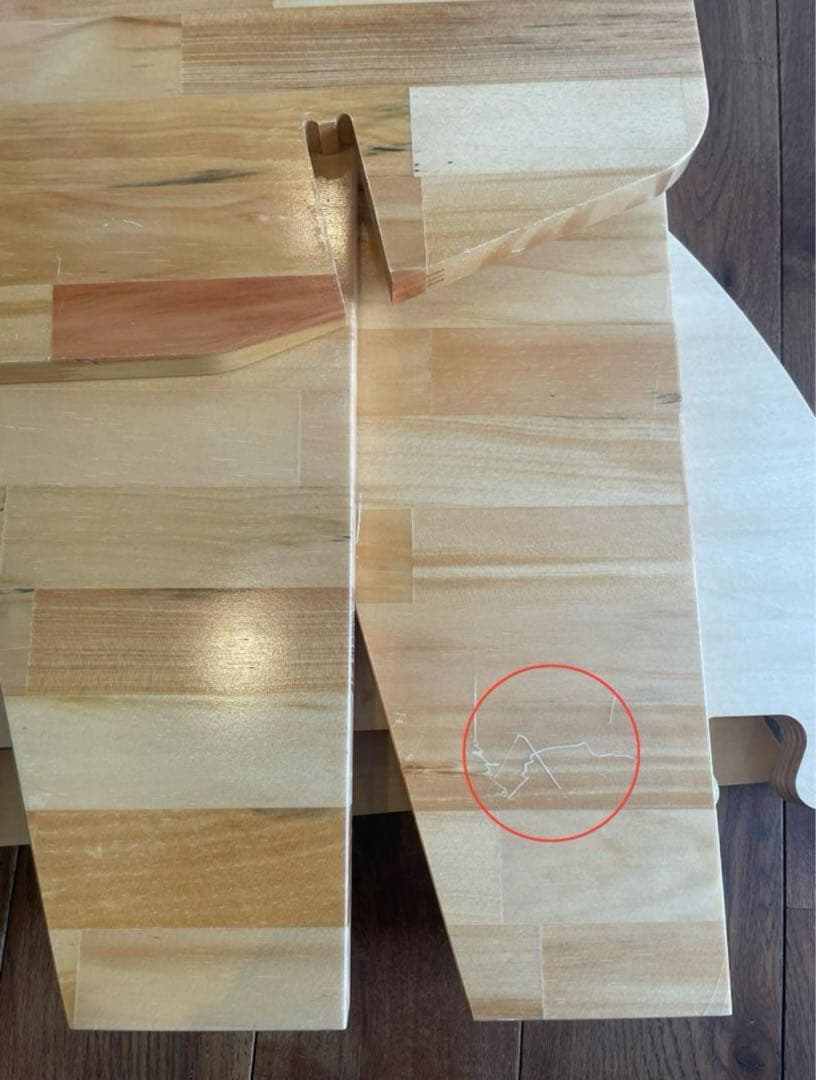 ウッドテーブル(金属フラット盤付)※オーダーメード品