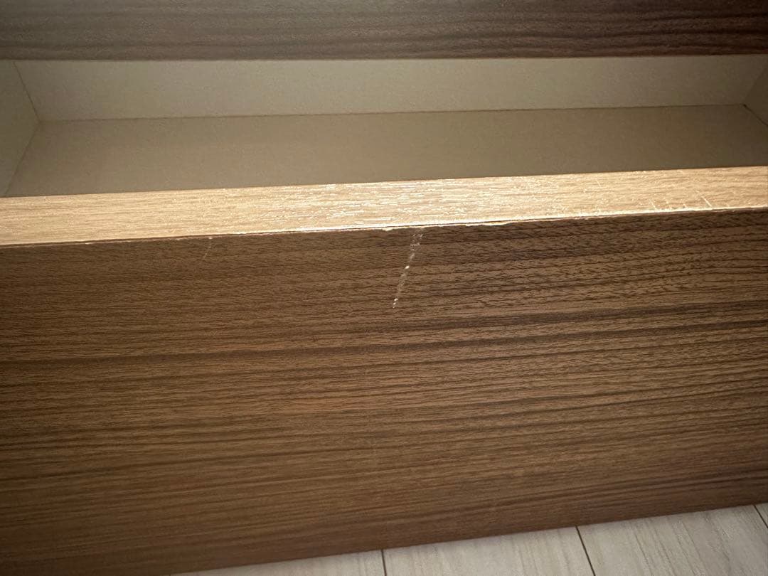 ブラウン シングルベッド 引き出し付き　ニトリ　送料込み