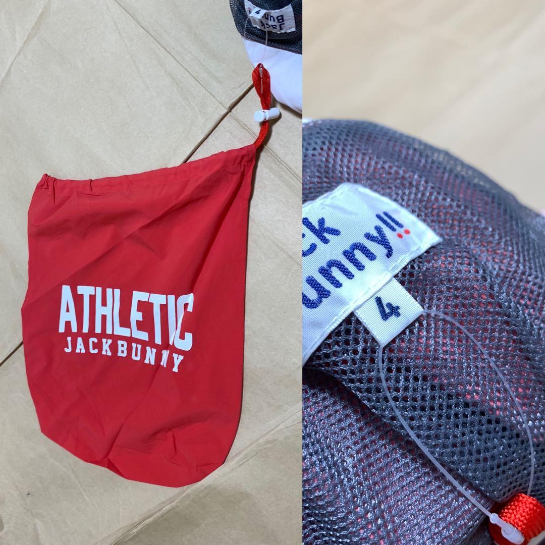 新品 Jack Bunny !! ジャケット 赤白 ゴルフウェア 半袖 長袖