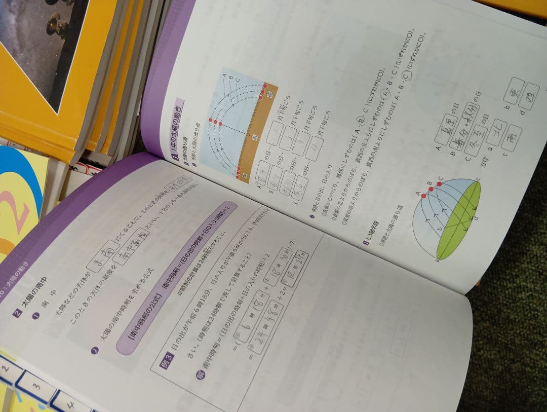 浜学園　小５　国語/算数/理科/春/夏/冬　テキスト　2024年使用版　 中古