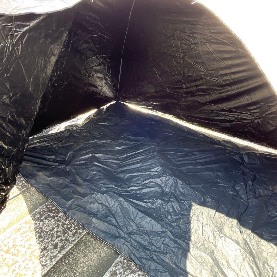 【美品】LOGOS Q-TOP フルシート-BA ホワイトUVカット99.9%