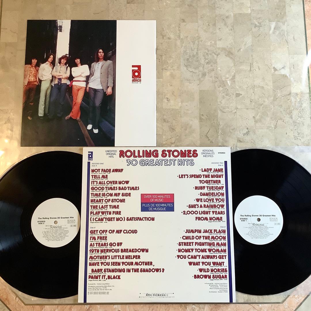 激レア!非売品! レコード新品! ローリングストーンズ 2枚組 ベスト30曲