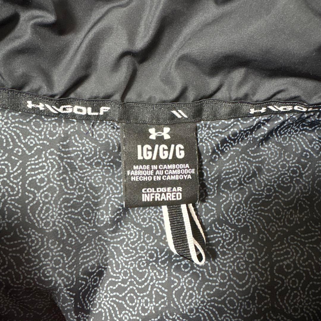 美品　アンダーアーマー ゴルフ　ベスト　ジャケット　ブラック　サイズL