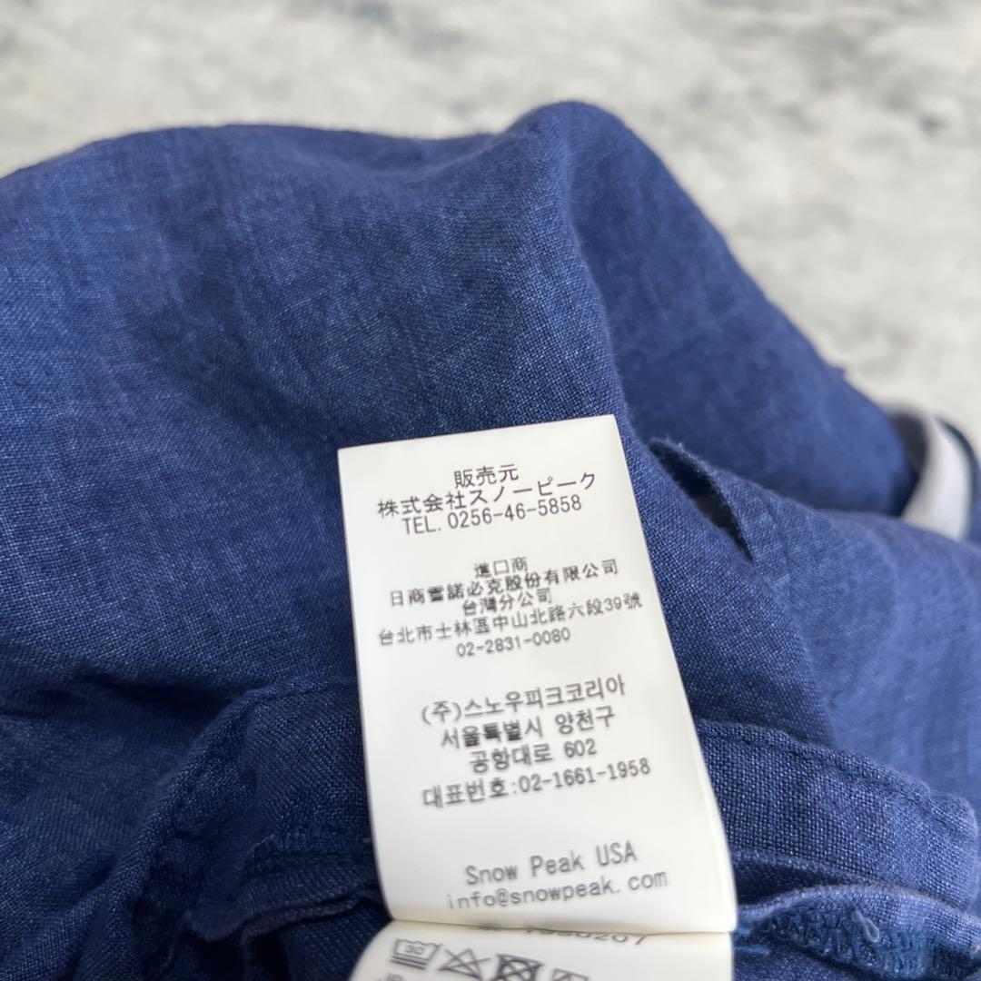 Peak 野良着ノラギ ガウン インディゴ リネン100% Lサイズ