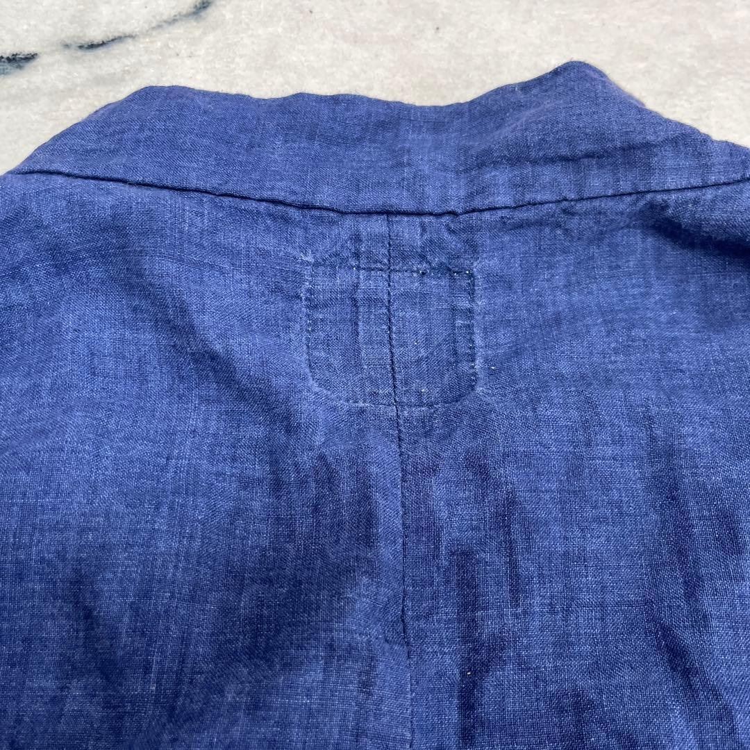  Peak 野良着ノラギ ガウン インディゴ リネン100% Lサイズ