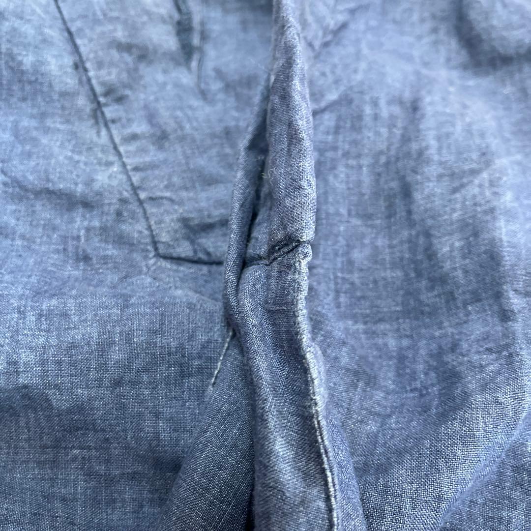  Peak 野良着ノラギ ガウン インディゴ リネン100% Lサイズ