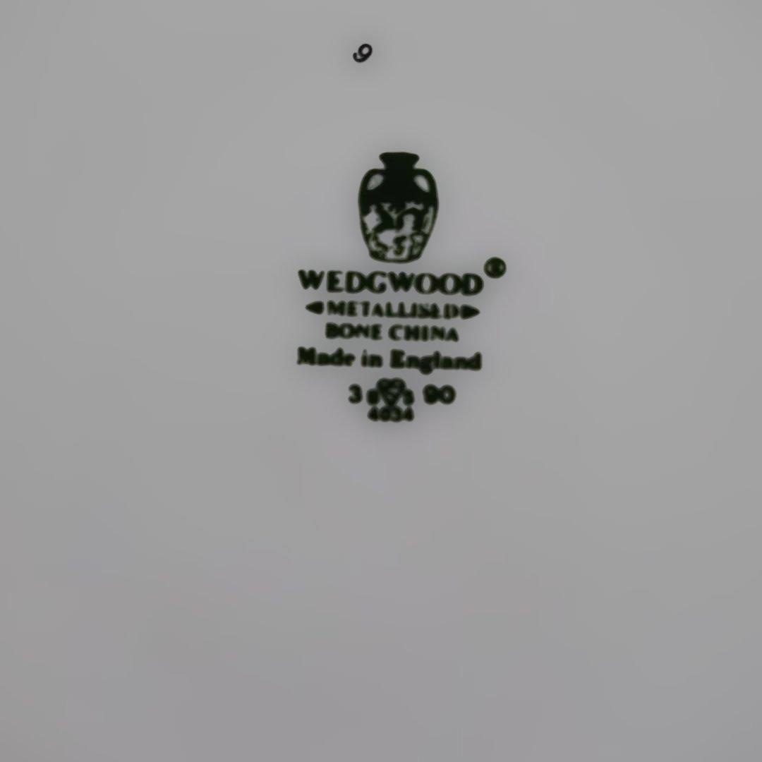 メタライズド小花、フルーツ柄 希少 緑壺６枚