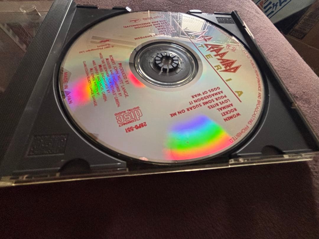 レア　デフレパード 直筆　サイン　CD def leppard 名盤　ヒステリア