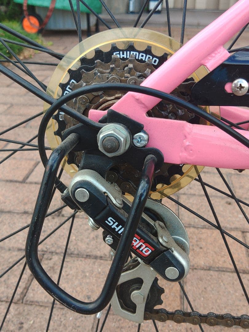 MINI　シティサイクル　ピンク　26インチ　6段ギア　可愛い自転車　持帰り専用