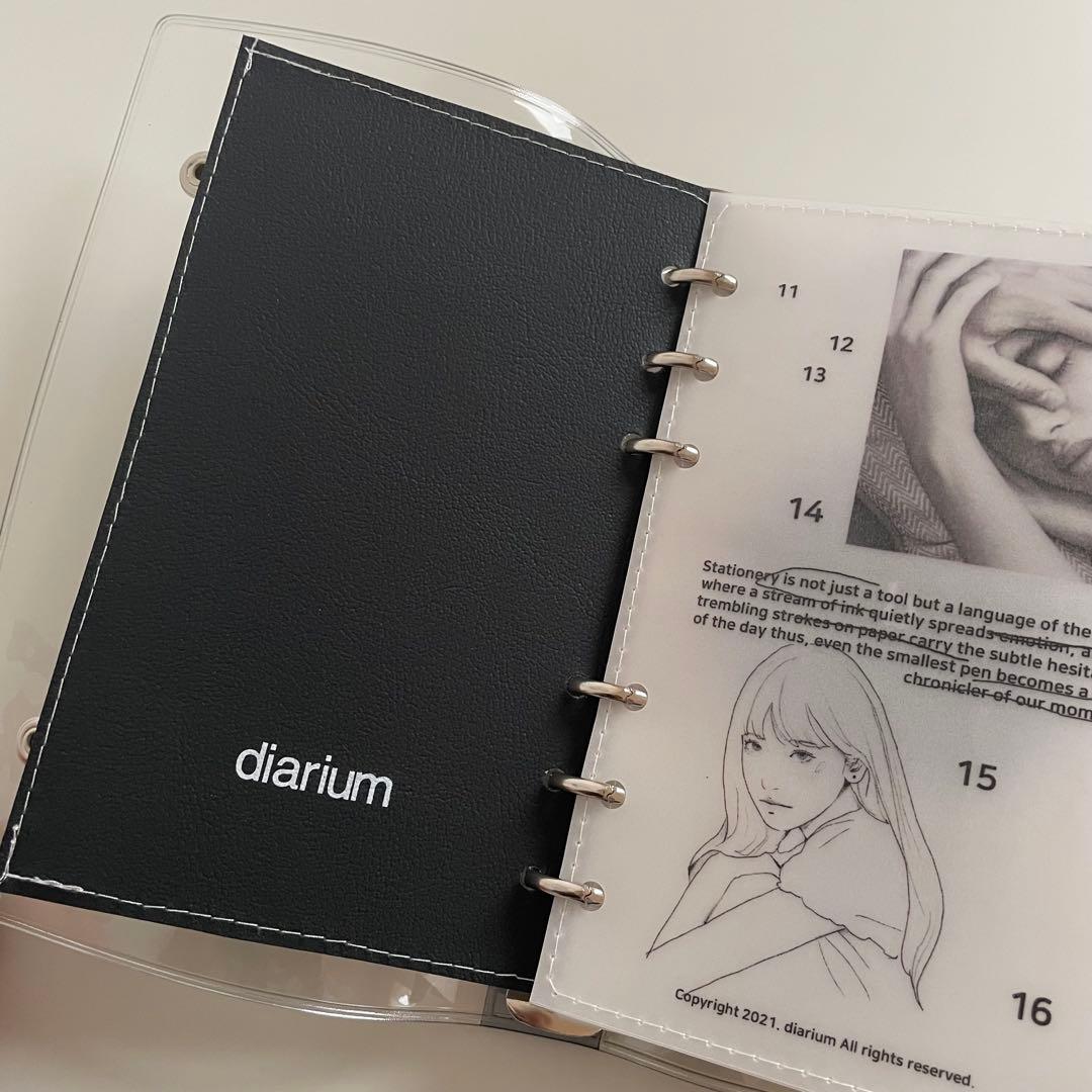 完売品　早い者勝ち　韓国　貯金　バインダー　カバー　diarium リフィル