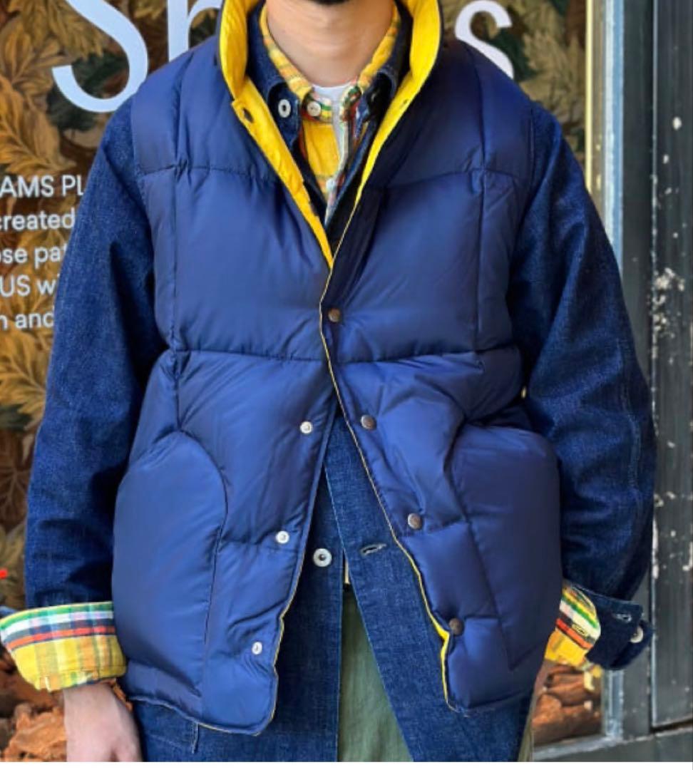 sierra design × beams plusリバーシブルダウンベスト