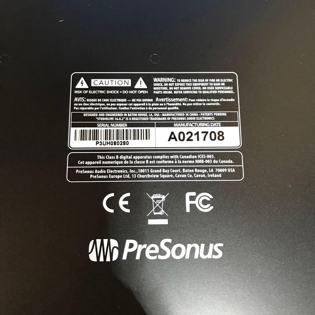 PreSonus StudioLive 16.0.2 デジタルミキサー　ジャンク