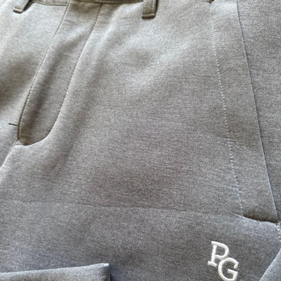 現行モデル　パーリーゲイツ　パンツ　グレー　白　M〜L相当　ダンボールニット　4