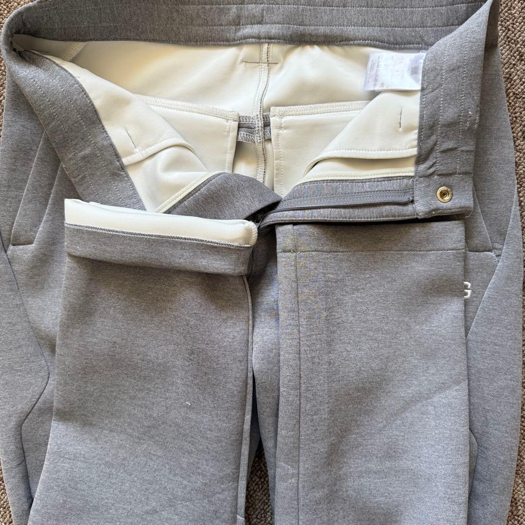 現行モデル　パーリーゲイツ　パンツ　グレー　白　M〜L相当　ダンボールニット　4