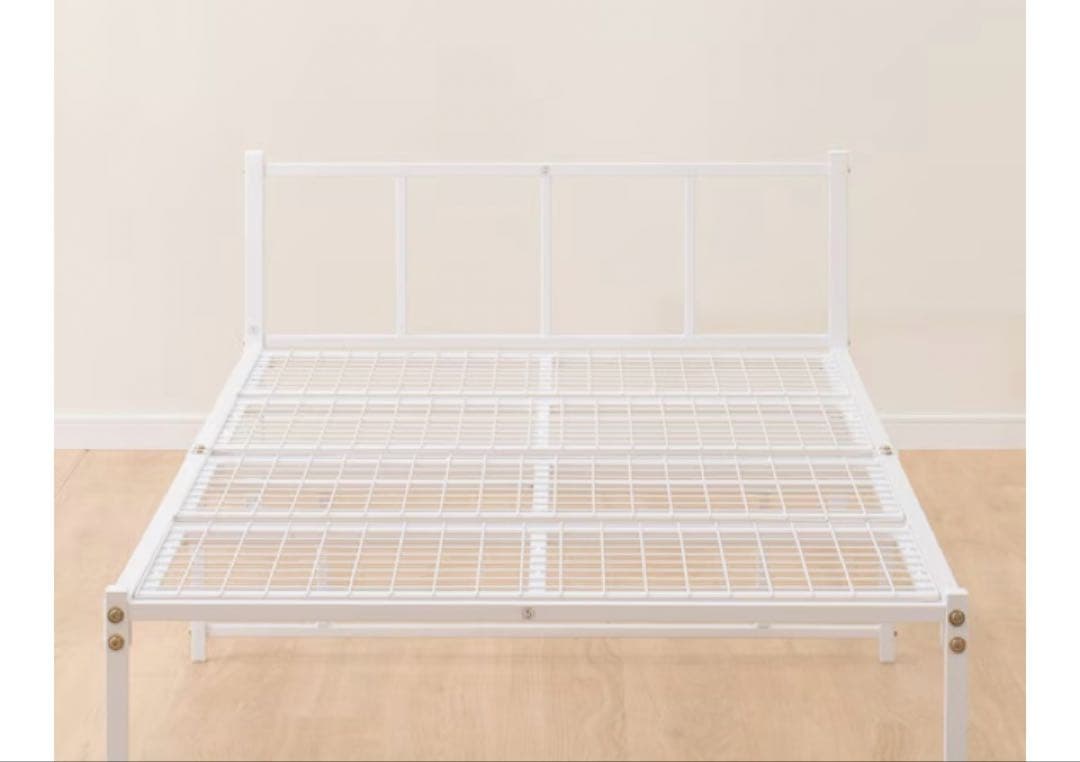 シングルパイプベッド (バジーナ F3 WH)