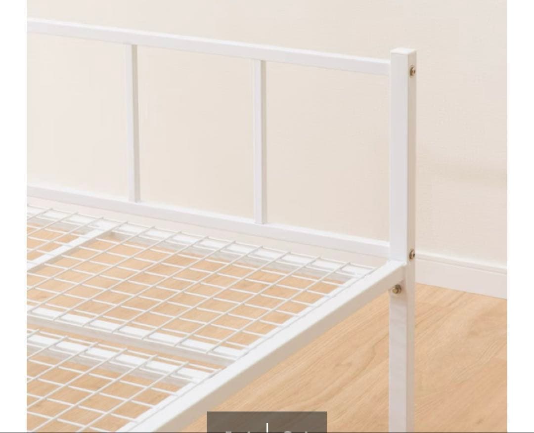 シングルパイプベッド (バジーナ F3 WH)