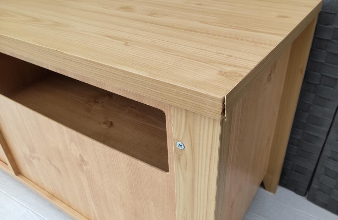 木製　テレビ台　引き出し付き　横約１１６ｃｍ×奥行約４２ｃｍ×高さ約５０ｃｍ