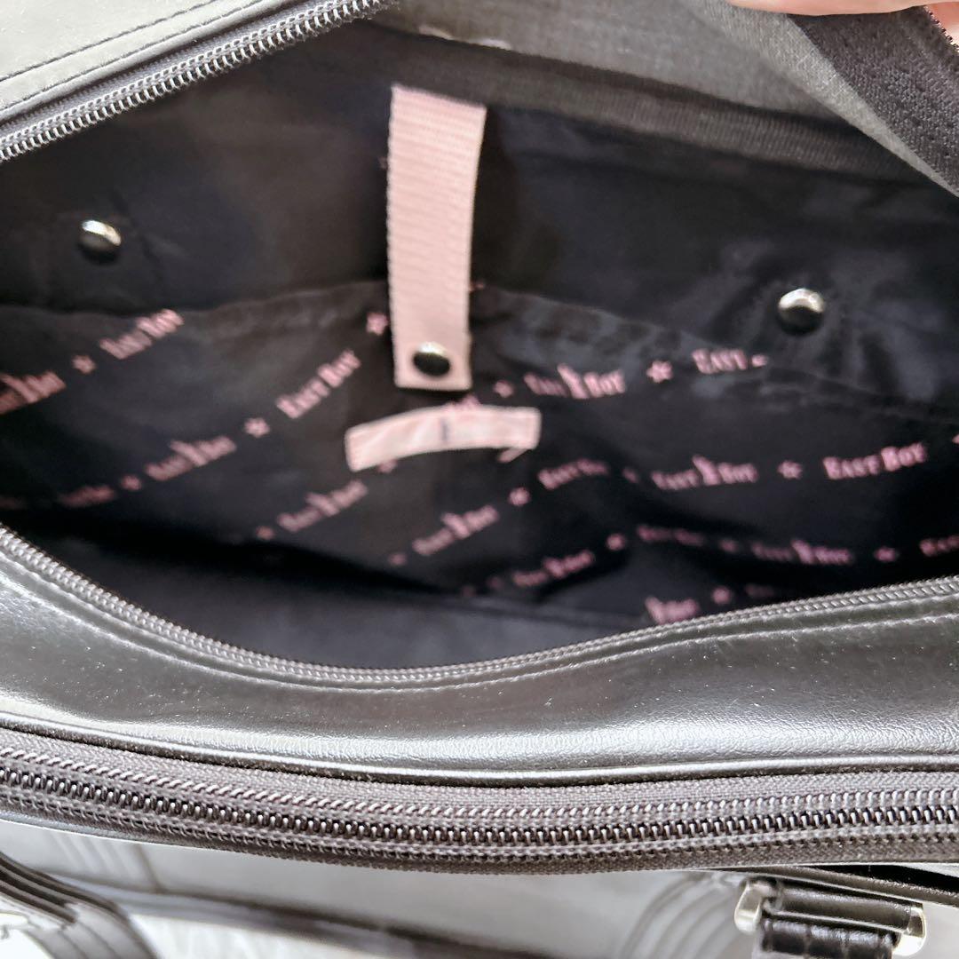 美品 イーストボーイ EASTBOY スクールバッグ 黒 ブラック カバン 鞄