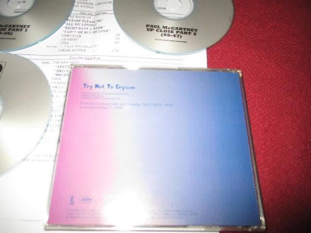 洋楽 paul mccartney try not to cry (RARE!!)