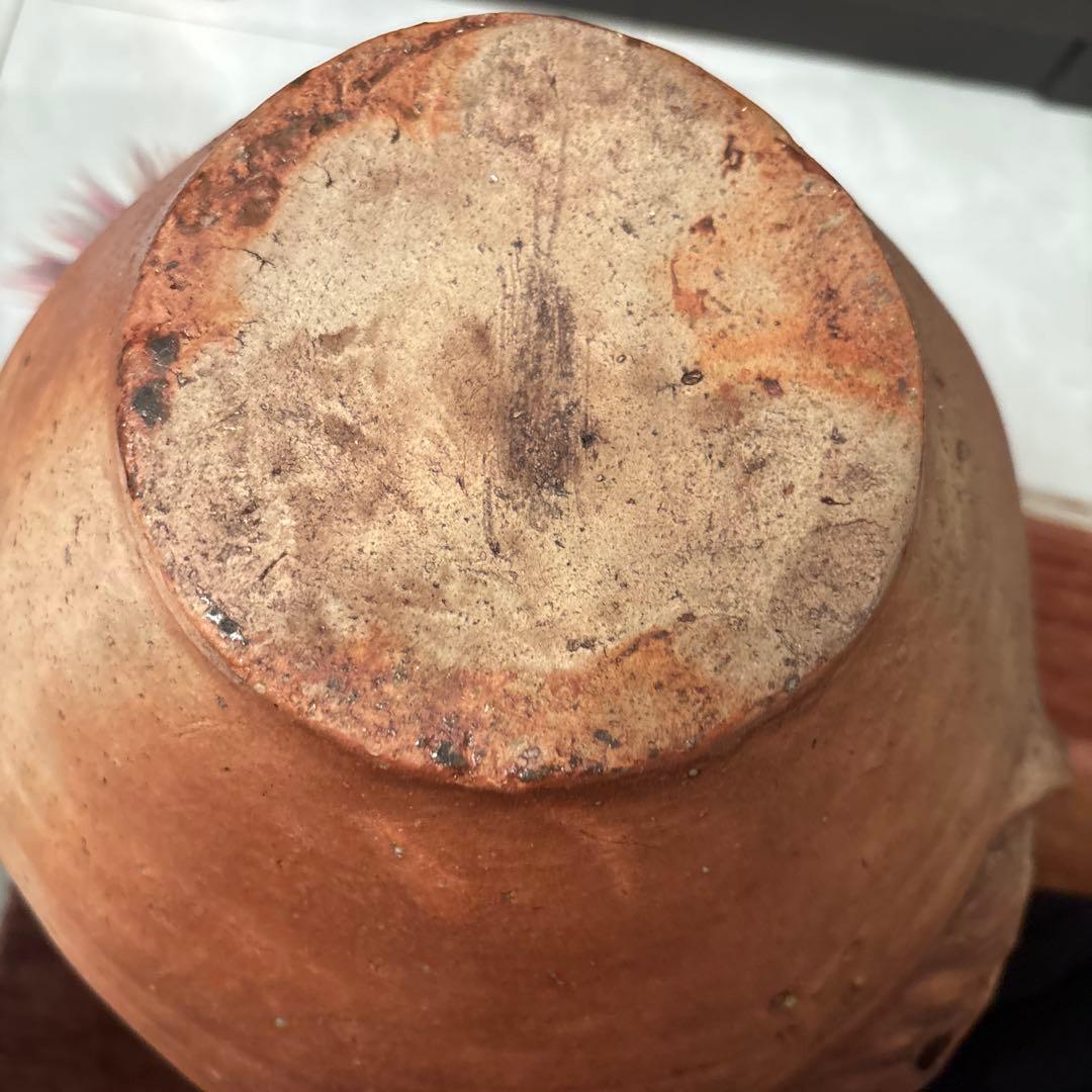 【希少】ヴィンテージ信楽焼 圧倒的な存在感の狸 変形花瓶　創作花器縁起