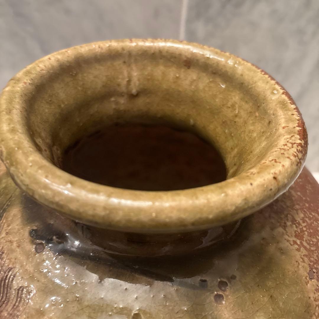 【希少】ヴィンテージ信楽焼 圧倒的な存在感の狸 変形花瓶　創作花器縁起