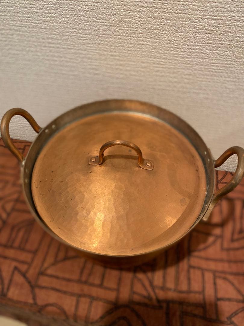 北村一男　鎚起銅器　段付鍋 手仕事　銅鍋　民藝 定価44000円