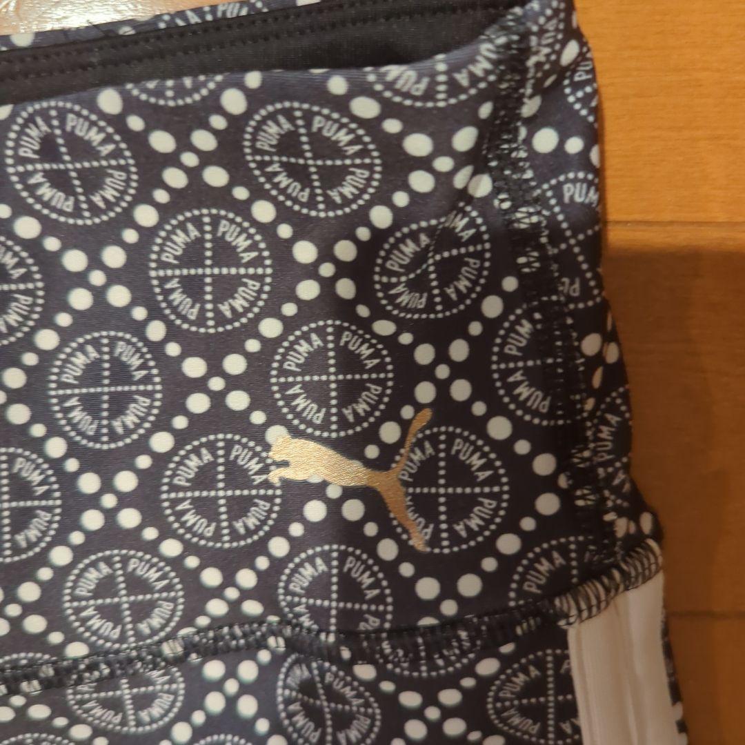 ブラックとホワイトのヨガウェアセット、プーマ、PUMA　L
