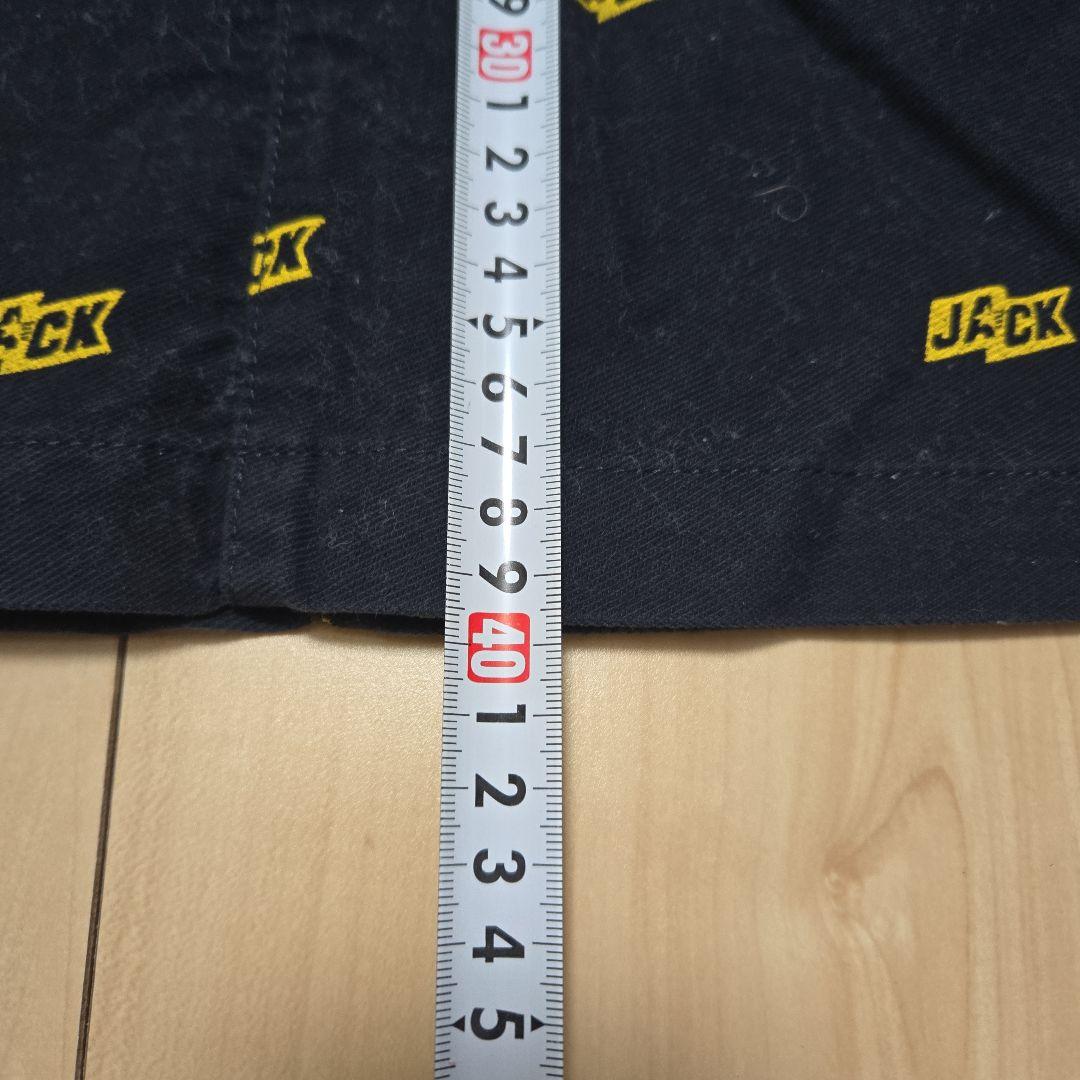 ゴルフウェア　Jack Bunny!! 黒 ロゴプリント ミニスカート