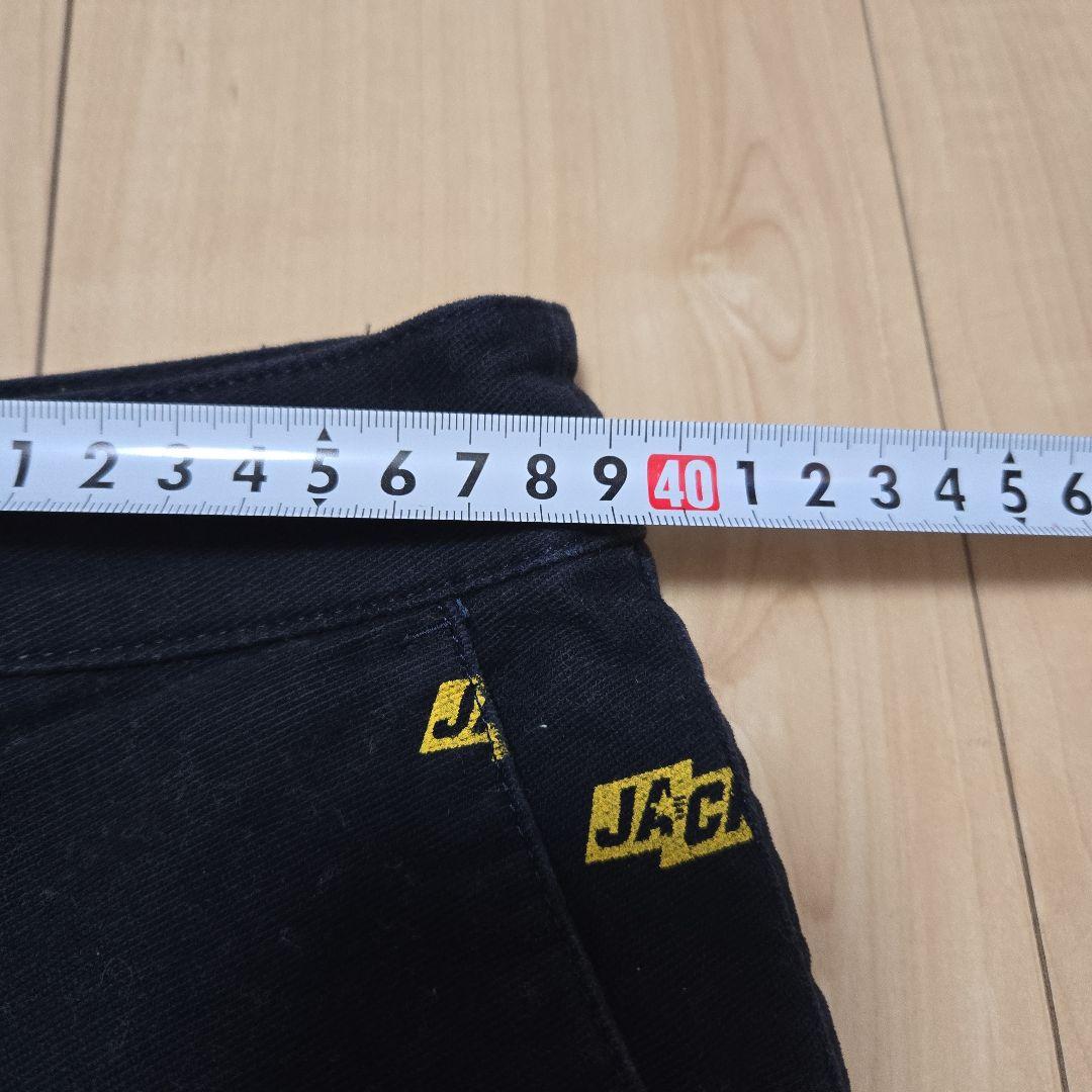 ゴルフウェア　Jack Bunny!! 黒 ロゴプリント ミニスカート