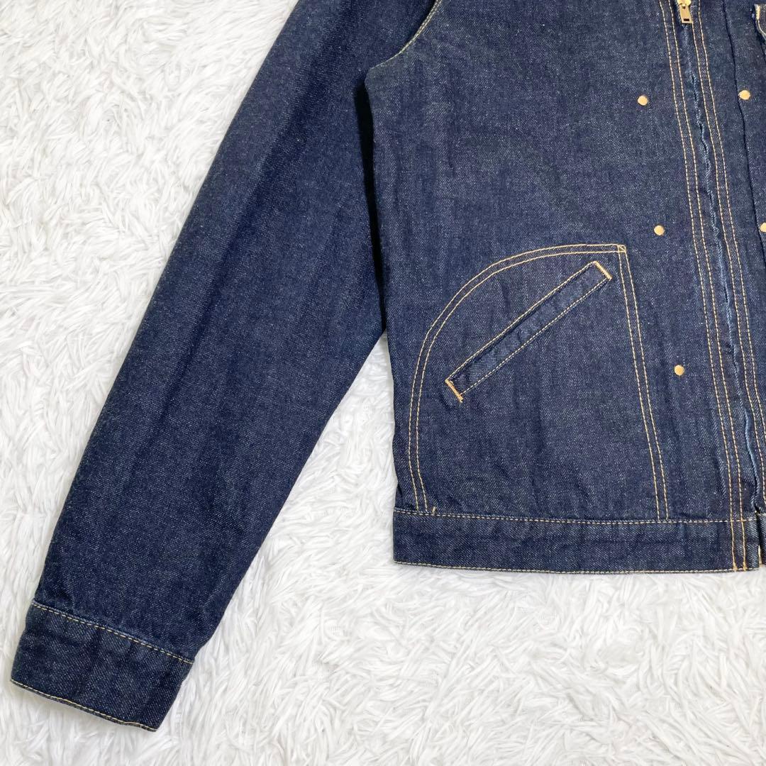 【美品】ヒステリックグラマー　Gジャン・デニムジャケット・アクションプリーツ・L