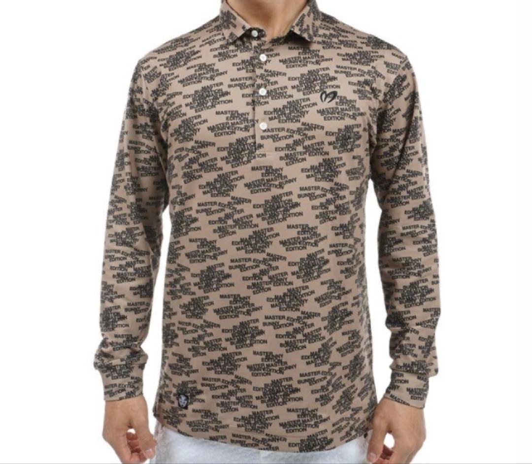 新品 パーリーゲイツ マスターバニー 4WAYトリコット 長袖ポロシャツ(4)M