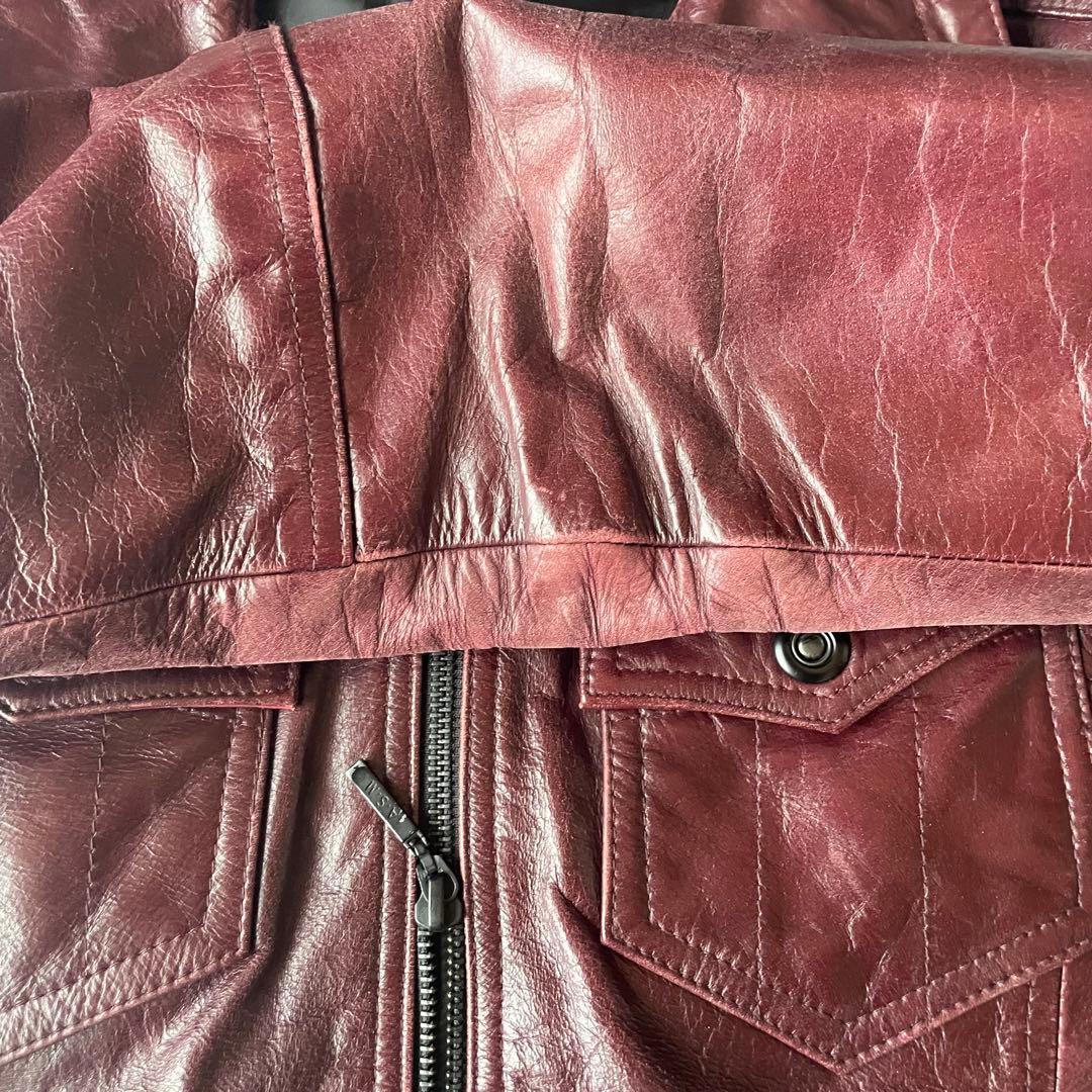 Vintage レザージャケット シングルライダース グランジ y2k ロック