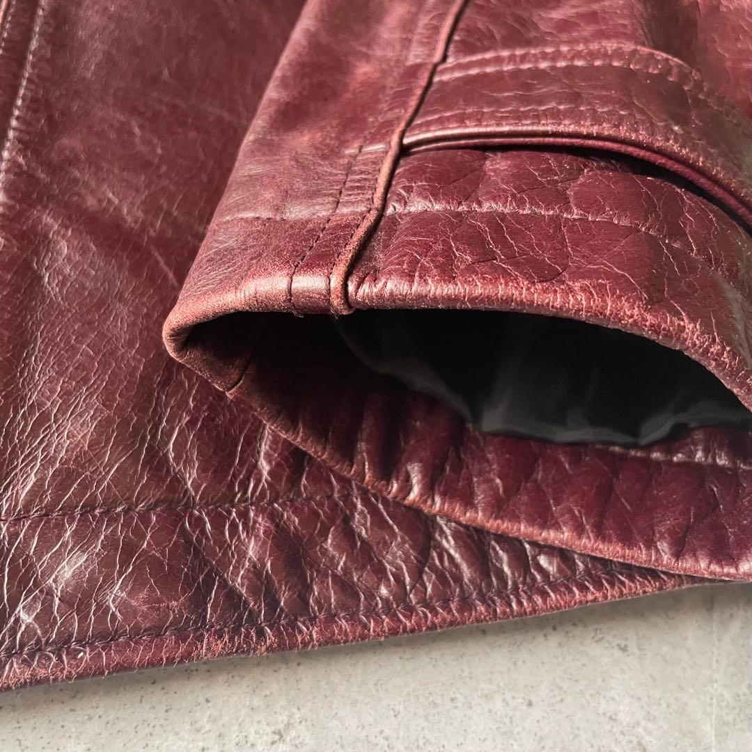 Vintage レザージャケット シングルライダース グランジ y2k ロック