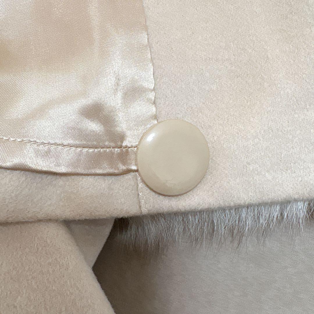 【シャルルロマン】ポンチョ風コート（ベージュ） ロングロード　フランス製