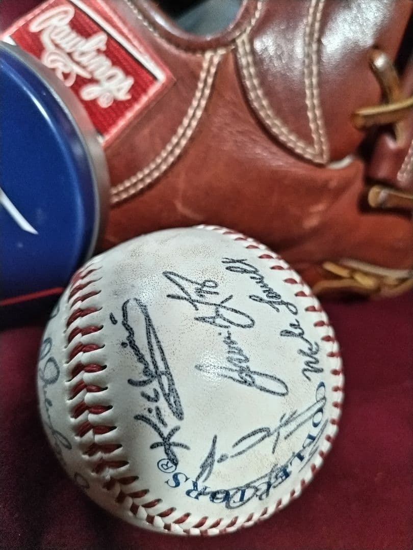 美品　ローリングス　軟式グローブ屋外 未使用　コレクション購入