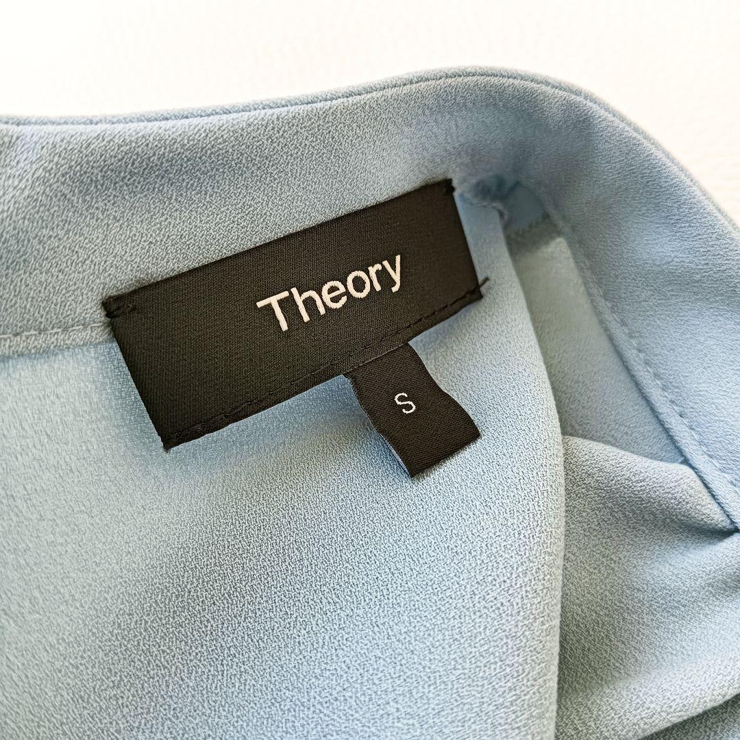 ほぼ未使用✨《セオリー》ウォッシャブルスタンドカラーブラウス ハイネック 長袖