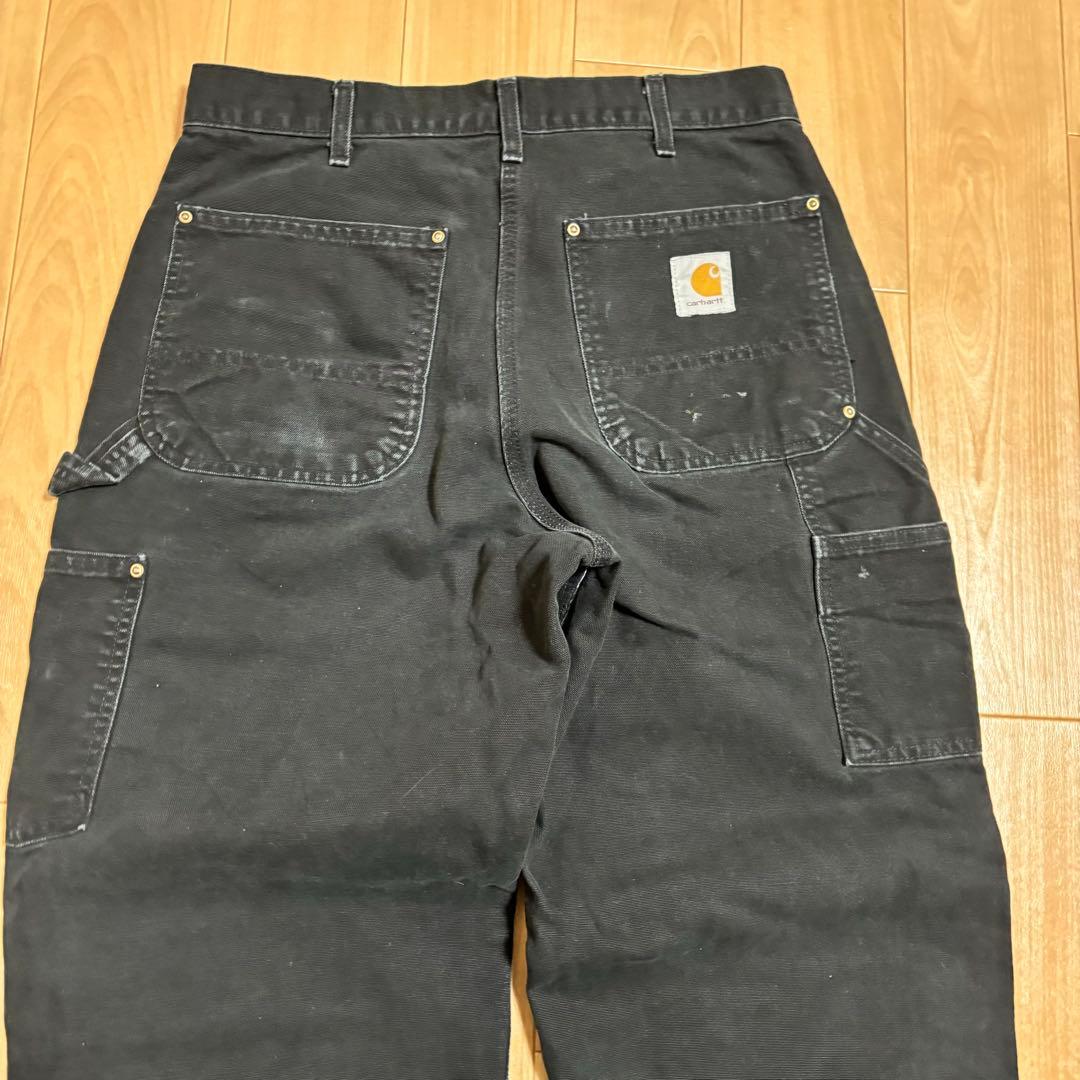 専用usa製 carhartt 黒 ダブルニー ブラック ダックパンツ