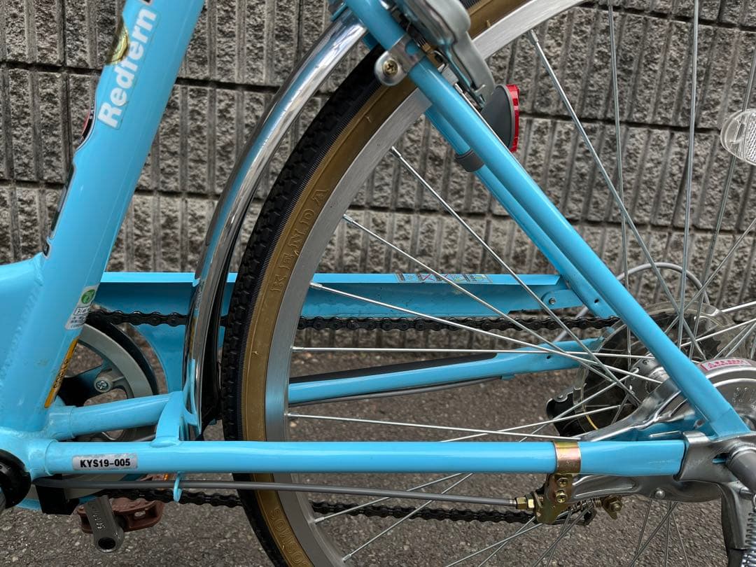 自転車　26インチ　ライトブルー　中古【引取限定】