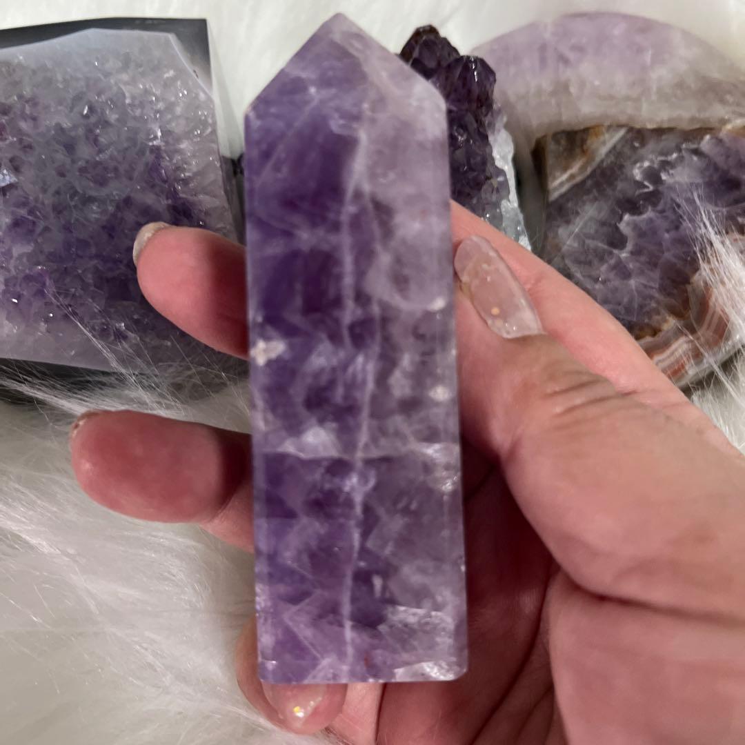 アメジスト 置物セット