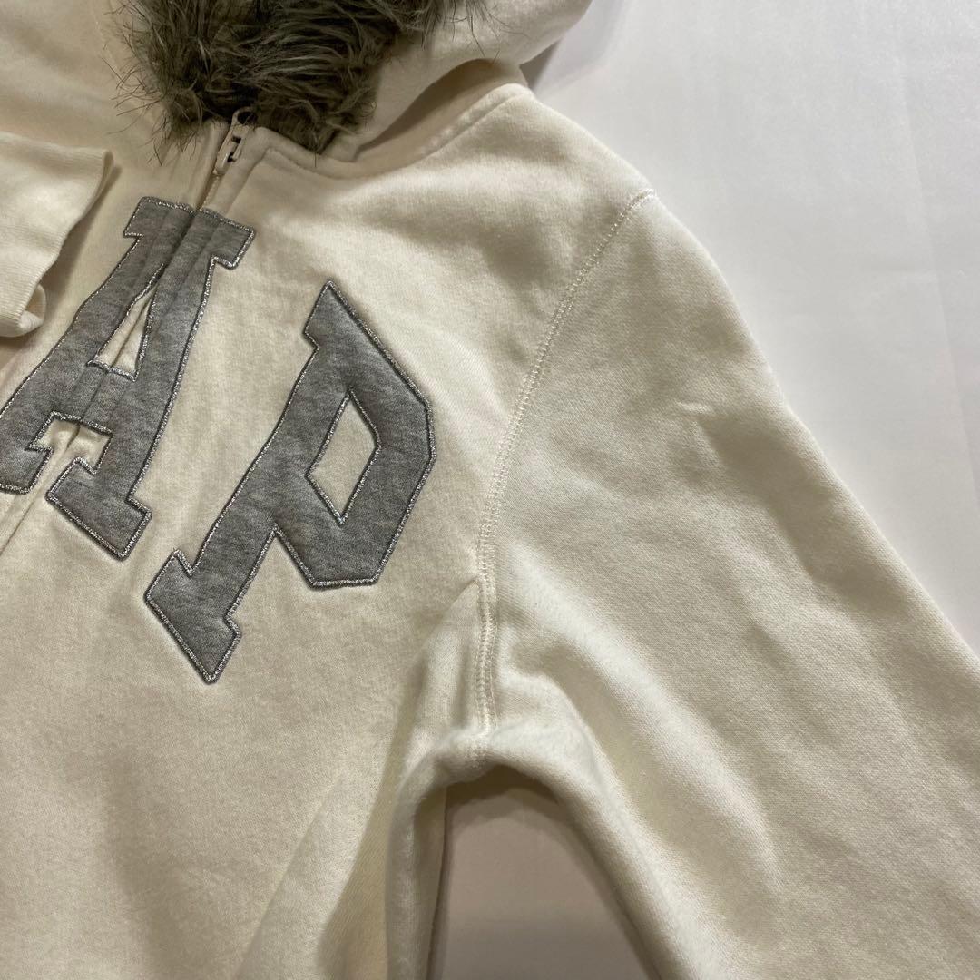 Y2K GAP ギャップ ファー ジップ パーカー フェアリー タイト fur