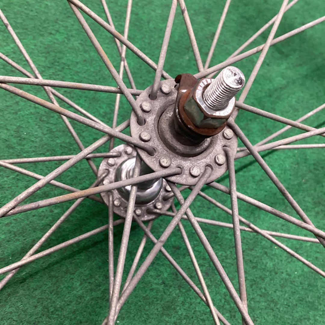 エアレスタイヤ　前輪　26x1-3/8　タイヤ付　ノーパンクタイヤ　26インチ