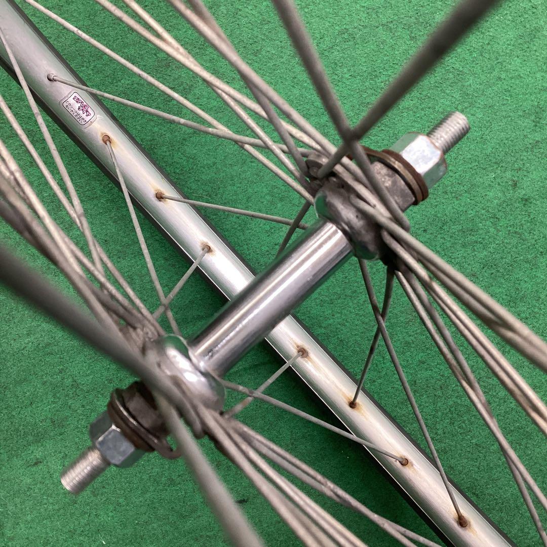 エアレスタイヤ　前輪　26x1-3/8　タイヤ付　ノーパンクタイヤ　26インチ