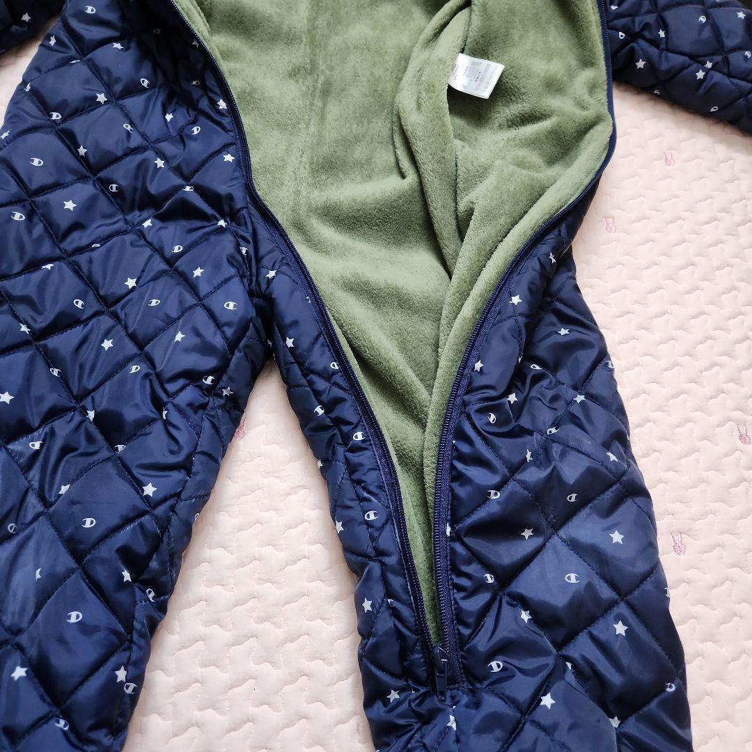 チャンピオン 星柄 フード付きジャンプスーツ 120cm